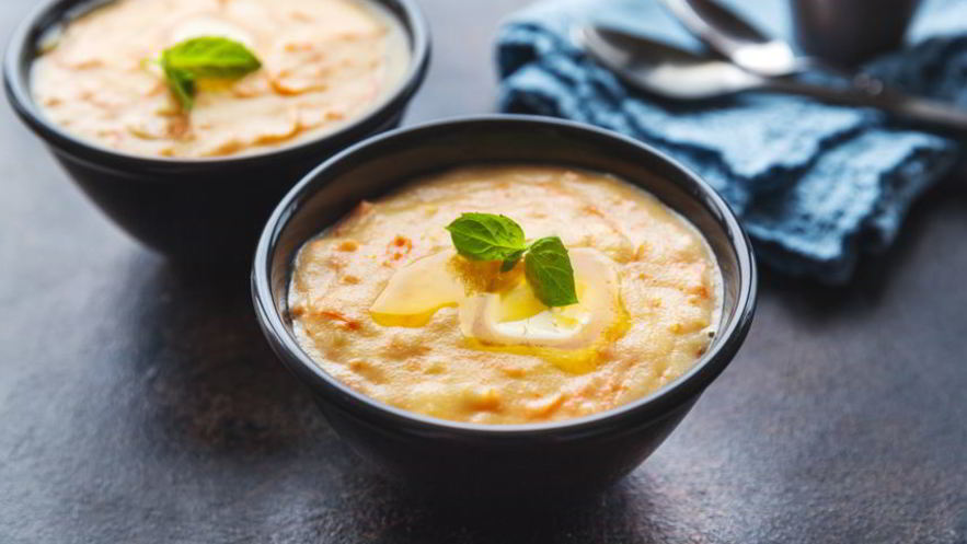 Рецепт манной каши с морковью