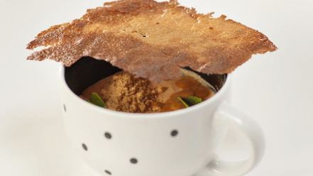 Рецепт манной каши с соленой карамелью