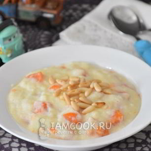 Рецепт Манной каши с тыквой