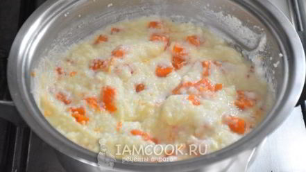 Рецепт манной каши с тыквой