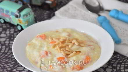 Рецепт манной каши с тыквой