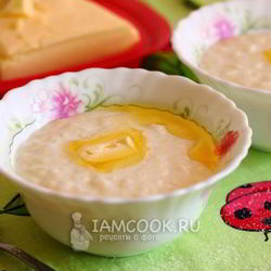 Рецепт Молочной каши из риса и манки