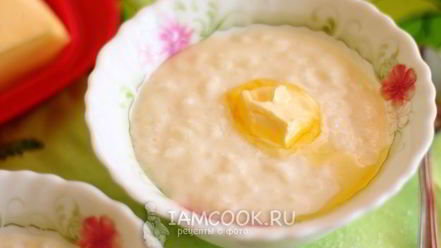 Рецепт молочной каши из риса и манки