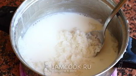 Рецепт молочной каши из риса и манки