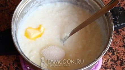 Рецепт молочной каши из риса и манки