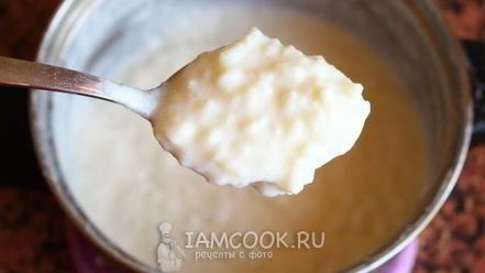 Рецепт молочной каши из риса и манки