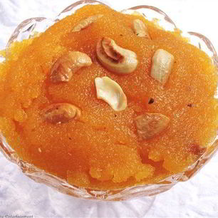 Рецепт Пряной манной каши с шафраном и кешью