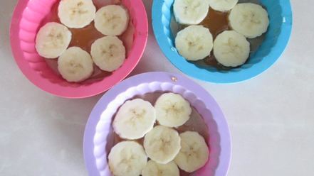 Рецепт запеченной каши с бананами и яблочным пюре перевертыш