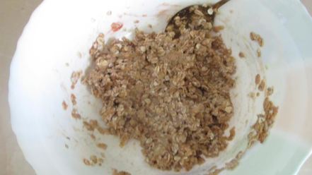 Рецепт запеченной каши с бананами и яблочным пюре перевертыш