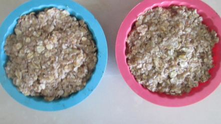 Рецепт запеченной каши с бананами и яблочным пюре перевертыш