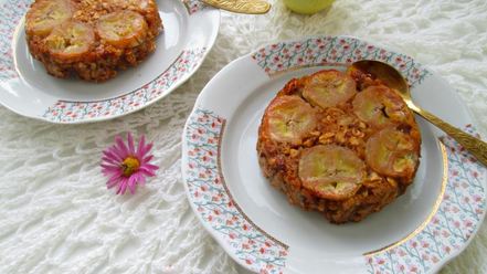 Рецепт запеченной каши с бананами и яблочным пюре перевертыш