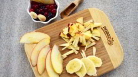 Рецепт датской овсянки с кусочками фруктов