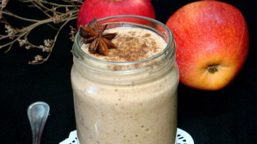 Рецепт карамельно-яблочной десертная овсянка