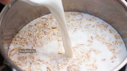 Рецепт овсяной каши на молоке