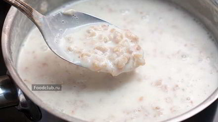 Рецепт овсяной каши на молоке