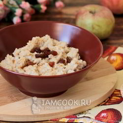 Рецепт Овсяной каши на воде