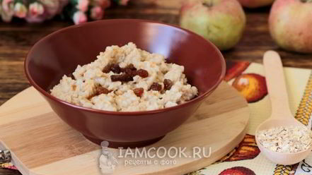 Рецепт овсяной каши на воде
