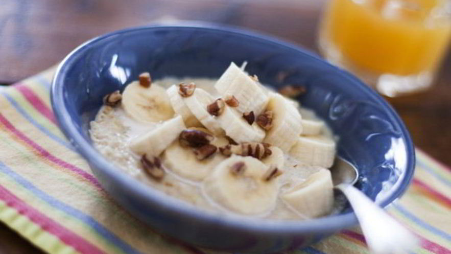 Рецепт овсяной каши с бананом