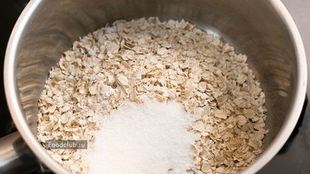 Рецепт овсяной каши с черникой