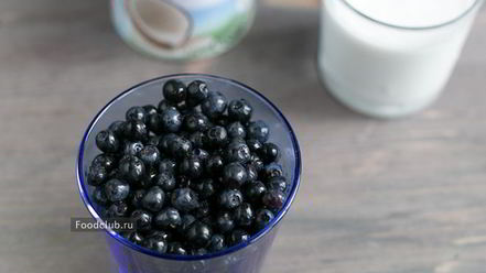 Рецепт овсяной каши с черникой
