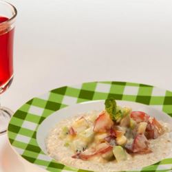 Рецепт Овсяной каши с фруктовым салатом