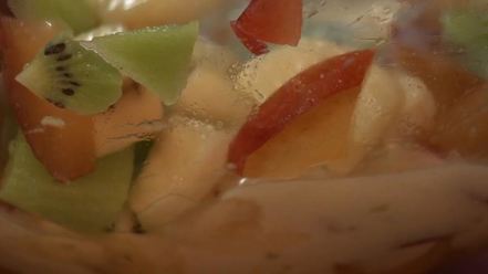 Рецепт овсяной каши с фруктовым салатом