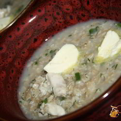 Рецепт Овсяной каши с курицей в мультиварке