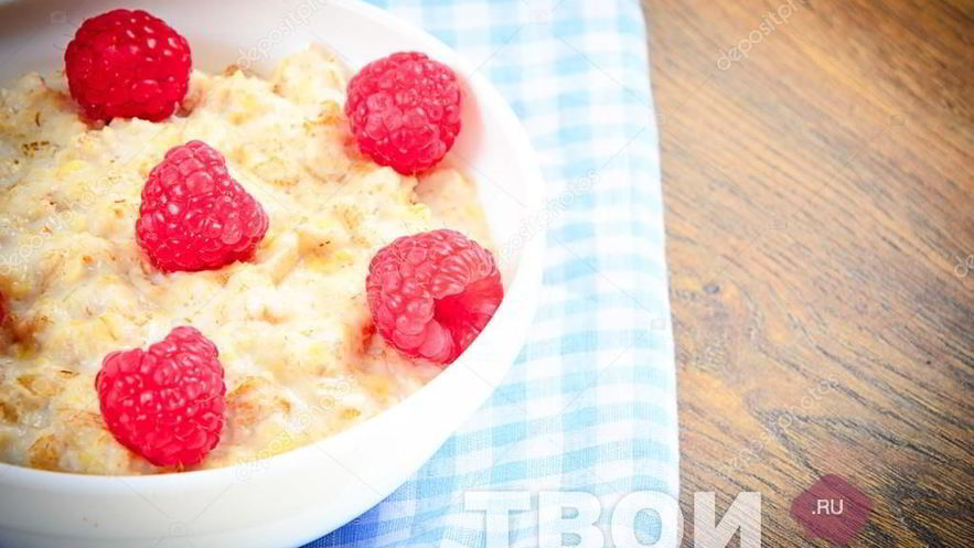 Рецепт овсяной каши с малинкой