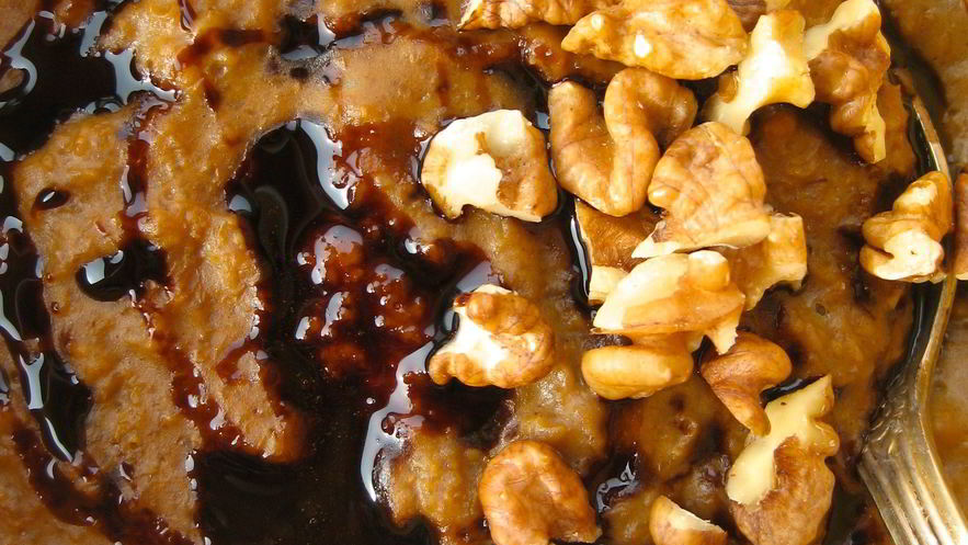 Рецепт овсяной каши с патокой, имбирем и греким орехом