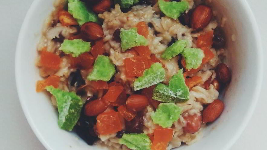 Рецепт овсяной каши с сухофруктами