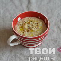Рецепт Овсяной каши с сыром и оливковым маслом