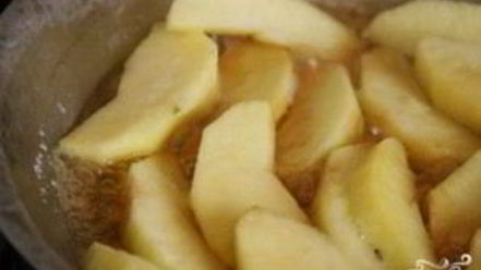 Рецепт овсяной каши с жареными яблоками