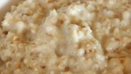 Рецепт овсяной каши с жареными яблоками