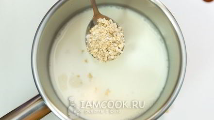 Рецепт овсяной каши со сгущенкой