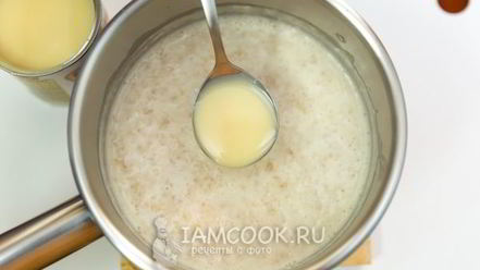 Рецепт овсяной каши со сгущенкой