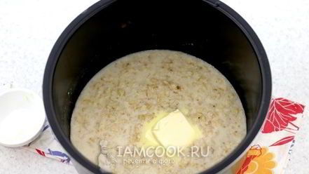 Рецепт овсяной каши в мультиварке