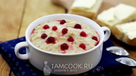 Рецепт овсяной каши в мультиварке