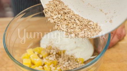 Рецепт овсянки с йогуртом и апельсином