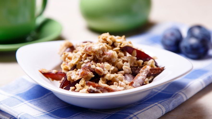 Рецепт овсянки с медово-ореховой пастой