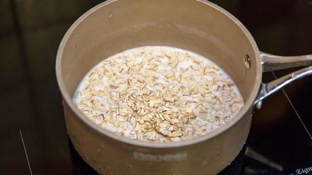 Рецепт овсянки с медово-ореховой пастой