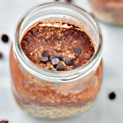 Рецепт Овсянки в банке с какао