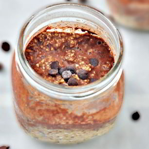 Рецепт Овсянки в банке с какао