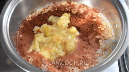Рецепт шоколадной овсяной каши с бананом