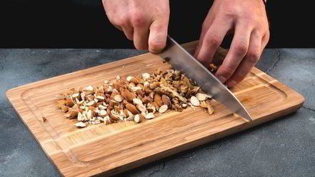 Рецепт запеченной овсяной каши с яблоками и орехами