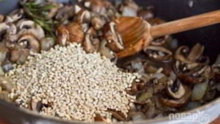 Рецепт каши перловой с грибами