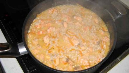 Рецепт каши перловой в итальянском стиле