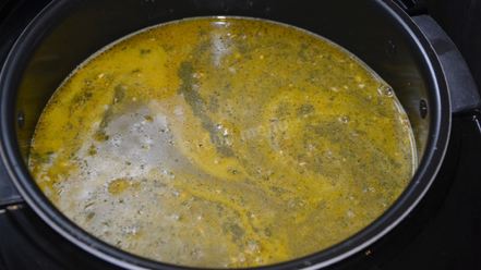 Рецепт перловой каши с говяжьей тушенкой в мультиварке