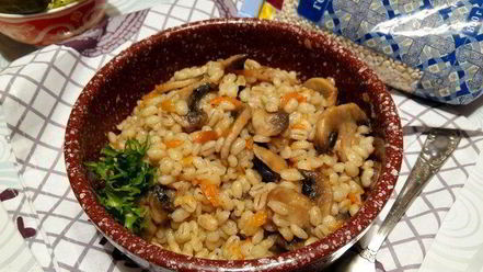 Рецепт перловой каши с грибами в духовке