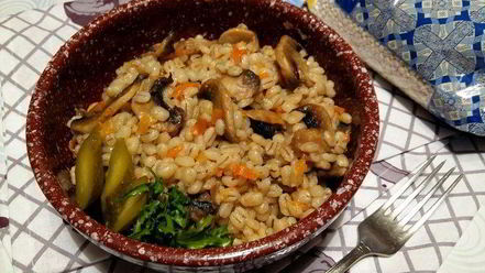 Рецепт перловой каши с грибами в духовке