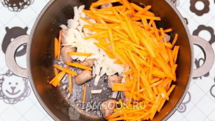 Рецепт перловой каши с куриными сердечками